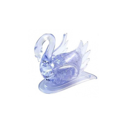 3D Crystal Puzzle - Clear Swan