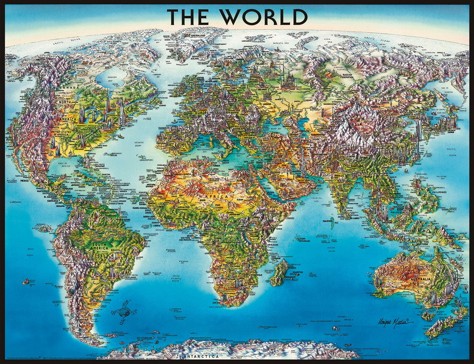 Ravensburger World Map Puzzle 2000 Pieces