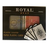 Royal Plastic Coated Double Deck in Case