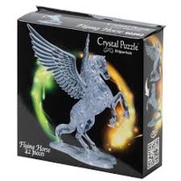 3D Crystal Jigsaw Puzzle Clear Flying Horse