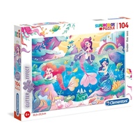 Clementoni Under the sea glitter effect puzzle 104 pcs