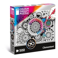 Clementoni 3D Colour Therapy Mandala Jigsaw 500 Pieces