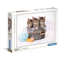 Clementoni Soap and Kittens Jigsaw Puzzle 500 Pieces