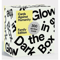 Cards Against Humanity Family Edition First Expansion Glow In The Dark Box