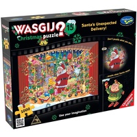 Wasgij Christmas Puzzle 15 - Santa's Unexpected Delivery! (1000pc)
