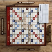 Scrabble Giant Deluxe Edition with Rotating Wooden Board
