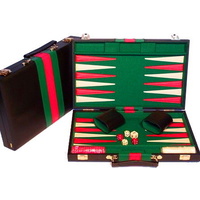 Backgammon Black Vinyl Case 15"