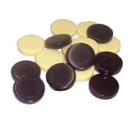 Backgammon Pieces Brown/Ivory 32mm