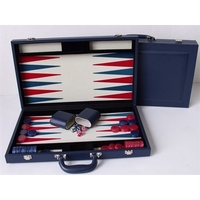 Dal Rossi Italy Blue Backgammon 15" PU Leather