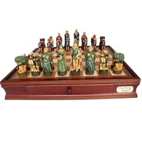Dal Rossi Italy Robin Hood Chess Set with Drawers 20"