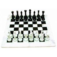 Onyx Chess Set Black & White 38cm
