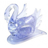 3D Crystal Puzzle - Clear Swan