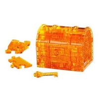 3D Crystal Puzzle - Golden Treasure Chest