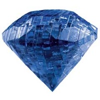 3D Crystal Puzzle - Gem - Sapphire - Blue