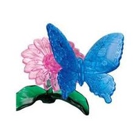 3D Crystal Puzzle - Butterfly - Blue