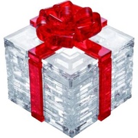 3D Crystal Puzzle - Red Ribbon Gift Box