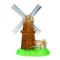 3D Crystal Puzzle - Large Windmill