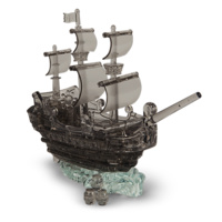 3D Crystal Puzzle - Black Pirate Ship