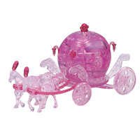 3D Crystal Puzzle - CARRIAGE PINK CRYSTAL
