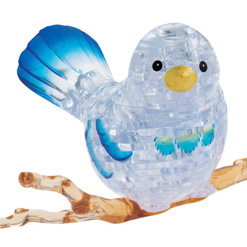 3D Crystal Puzzle - Clear Bird