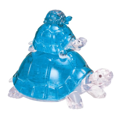 3D Crystal Puzzle - Blue Turtles