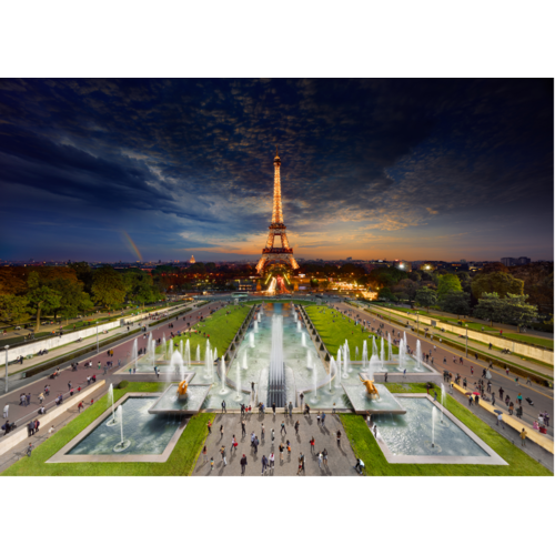 Stephen Wilkes Day To Night Eiffel Tower Jigsaw Puzzle (1000)