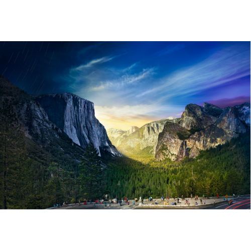 Stephen Wilkes Day To Night Yosemite National Park Jigsaw Puzzle (1000)