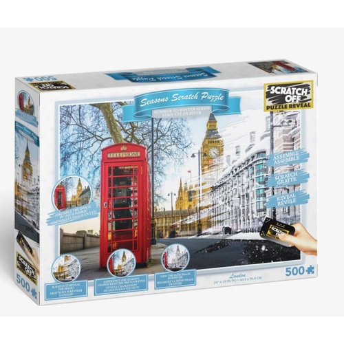 Scratch Off Seasons London Big Ben Jigsaw Puzzle