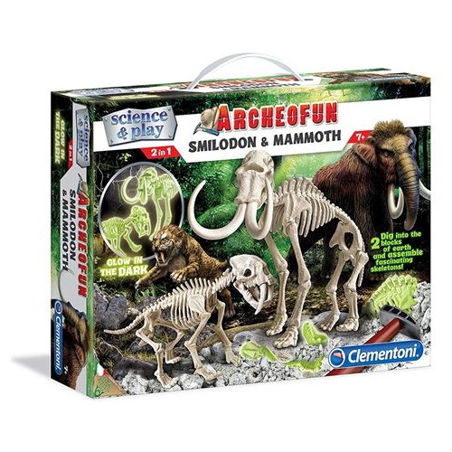 Archeofun Smilodon and Mammoth