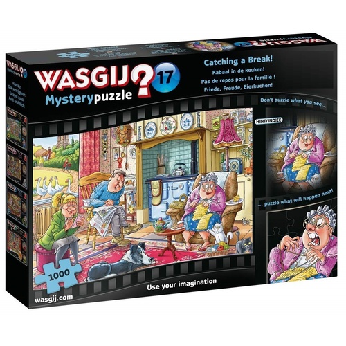Wasgij Mystery Puzzle 17 - Catching a Break! (1000pc)