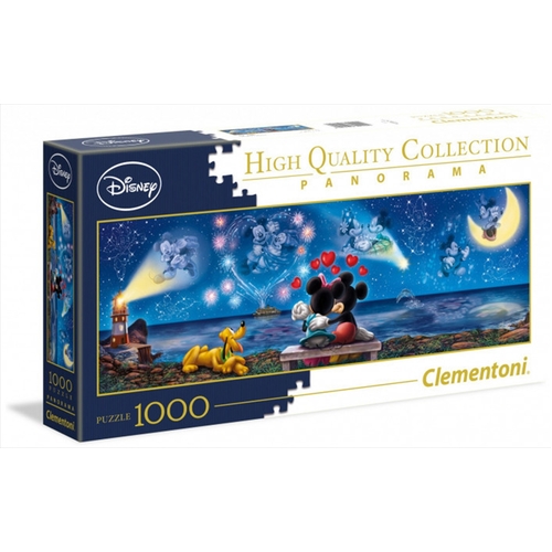 Clementoni Disney Mickey and Minnie Panorama Puzzle JIGSAW 1000 Pieces