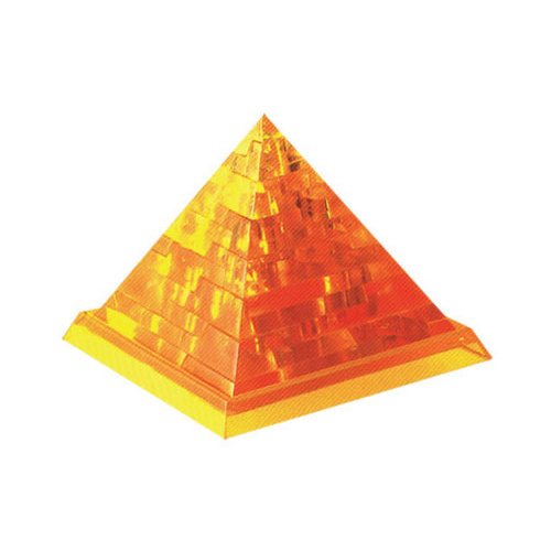 3D Crystal Puzzle - Golden Pyramid