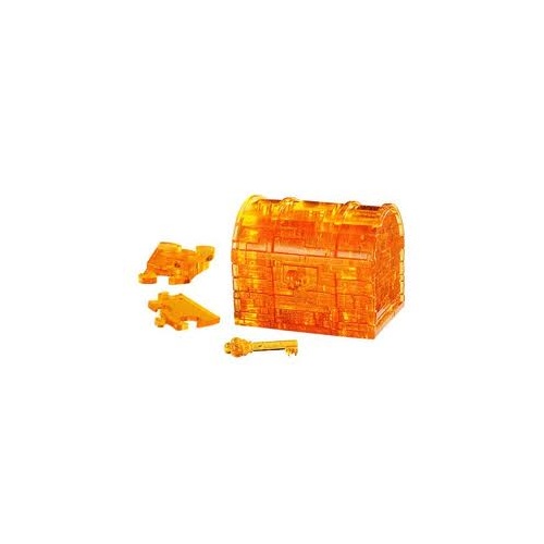 3D Crystal Puzzle - Golden Treasure Chest