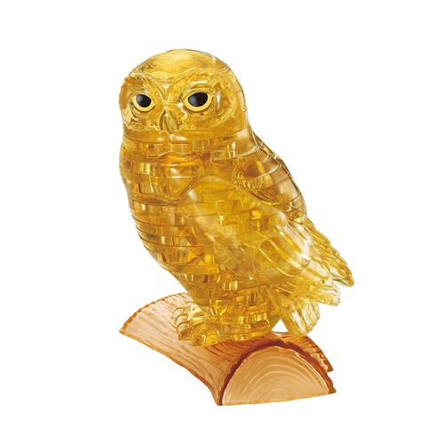 3D Crystal Puzzle - Gold Owl