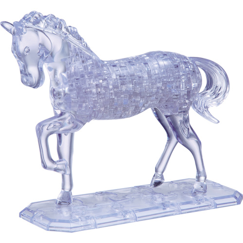 3D Crystal Puzzle - Horse - Clear
