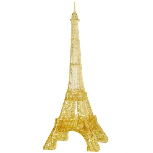 3D Crystal Puzzle - Eiffel Tower - Golden