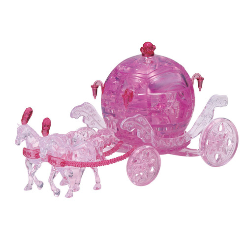 3D Crystal Puzzle - CARRIAGE PINK CRYSTAL