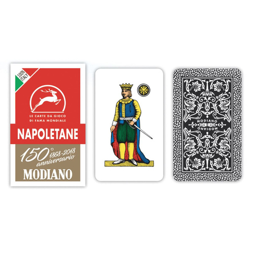 Italian Regional Napoletane Playing Cards 150th Anniversary Edition - Red